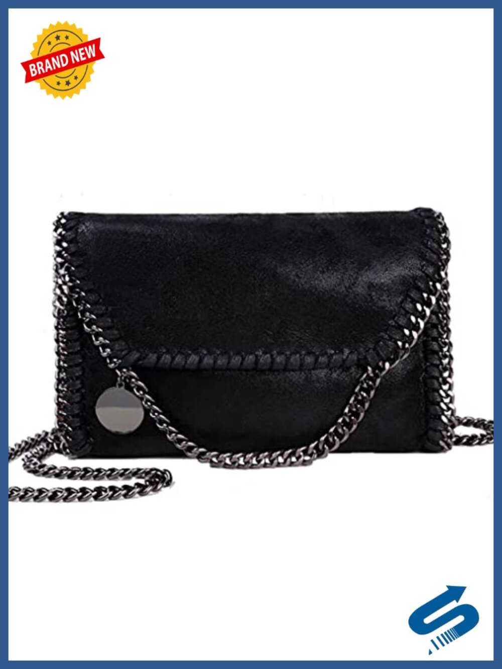 Quilted Leather Chain Shoulder Bag Women Crossbody Purse Flap Clutch